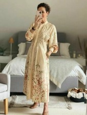 H&M SS2021 TREND LYOCELL BLEND FLORAL YELLOW DRESS SZ S BLOGGERS SOLD OUT 🤍💛