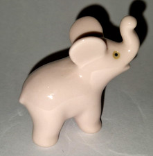 Pink Elephant Figurine ~ Ceramic Ornament ~ Vintage ~ Marked Foreign