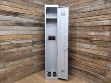 Vintage Metal Gun Cabinet Locker with Two Keys and Wall Fixing Points