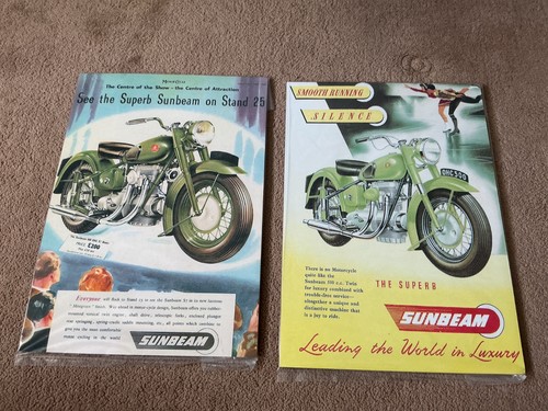 Sunbeam motorcycle print - 2x, a3