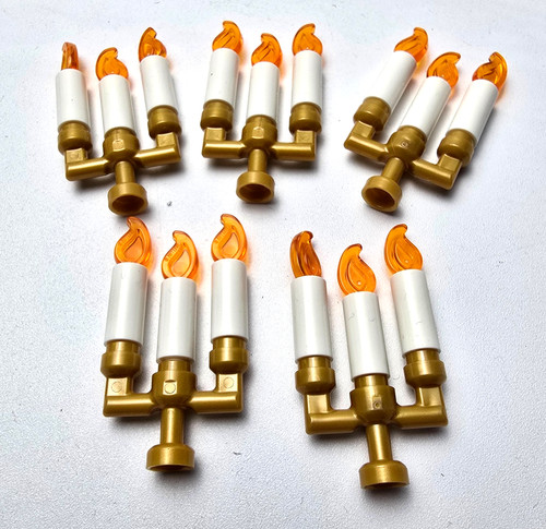 Lego gold candelabra - lego, candelabra's
