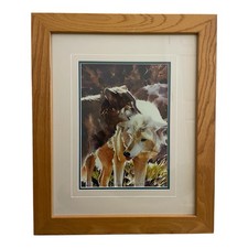 Raleigh Kinney Signed Wolf Art
