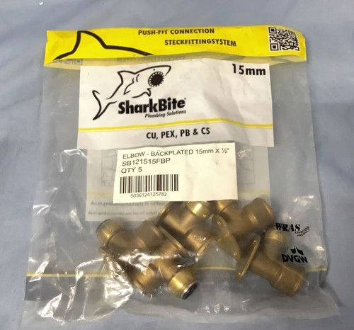 Sharkbite 15mm backplate - 5,