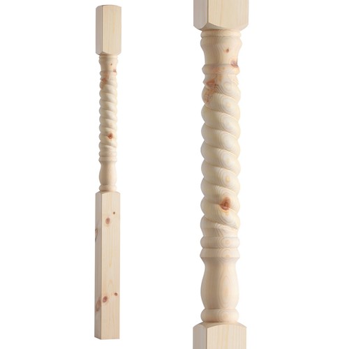 Staircase newel post rope - newel,