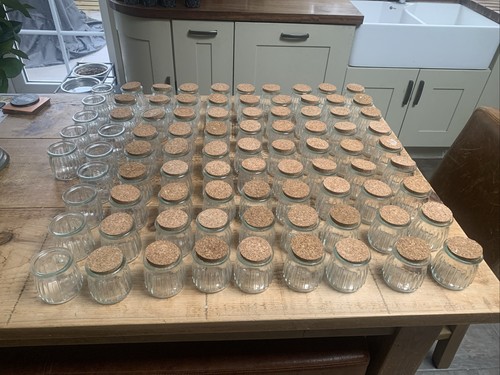 Small glass storage jar - 59,
