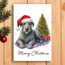 Irish Wolfhound Dog Christmas