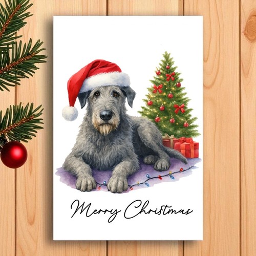 Irish wolfhound dog christmas - irish,