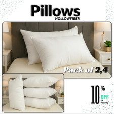 Pillows Hollowfiber Bounce Back Hotel Quality Pack of 2,4 Anti Allergic Pillows