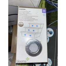 Silver effect Mains-powered Neutral Blue LED Round Decking light, Pack of 6