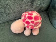 Tortoise soft toy pink