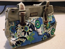 Troop London Women's Canvas Bag.  Features A Vibrant Floral Design. New