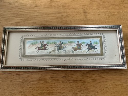 Antique persian painted - antique,