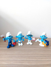 The Smurfs Peyo Mcdonald's Character Figures 2011 & 2013 With Names x 4