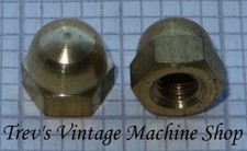 2BA dome nuts - brass - acorn