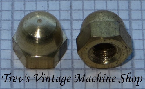 2ba dome nuts brass acorn - dome,