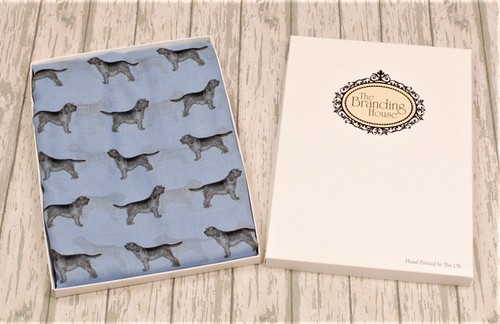 Otter hound dog - , scarf