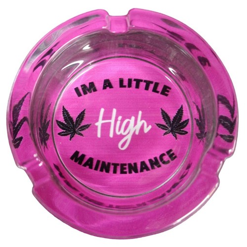 Glass ashtray stackable - ashtray,