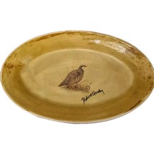 Robert Gordon Australia “Birds” 9″ ceramic plate bird illustration beehive stamp