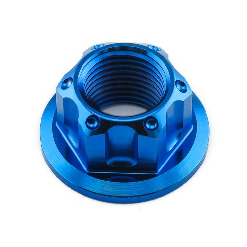 Titanium flanged axle nut m16 - titanium,