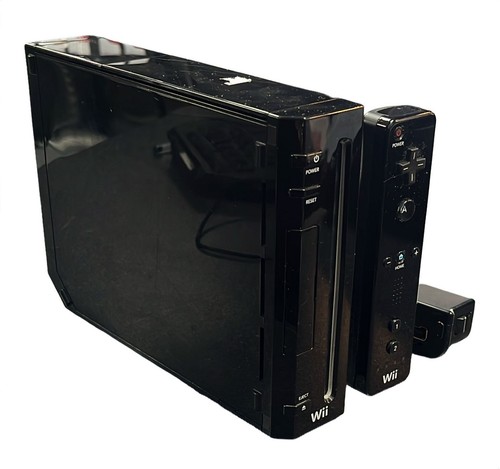 Nintendo wii console - nintendo, black