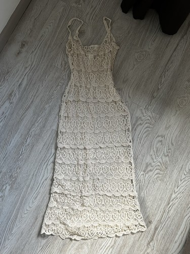 Zara cream crochet midi - zara,