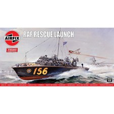 Airfix RAF Rescue Launch. Vintage Classic, 1-72 Scale, Plastic Model Boat Kit.