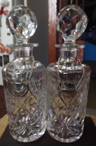 Royal doulton pair - pair, crystal
