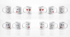 White Ceramic Mugs Set x12