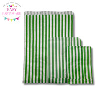 Candy Stripe Paper Bags Sweet Shop Candy Bags 5" X 7" & 7" X 9" Gift Party Bags