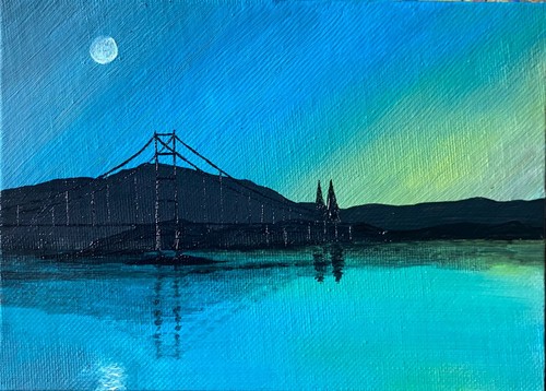 Oil painting canvas hong - canvas,,