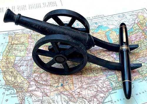 Antique desk war - antique, cast