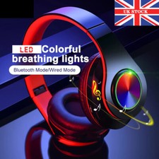 Wireless Bluetooth Headphones with Noise Cancelling Over-Ear Stereo Earphones UK