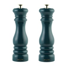 Salter Chester Pepper Mills Set of 2 Adjustable Extra Cap Included, Green