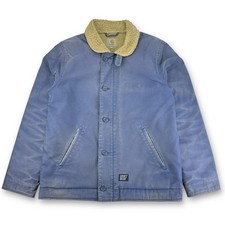 VTG Carhartt I012626.UP Sherpa Lined Sheffield Work Jacket, Blue, Medium CB524