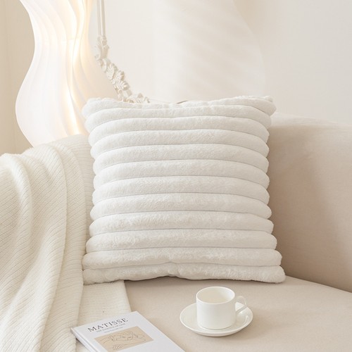 New plush fluffy plain - new, cushion