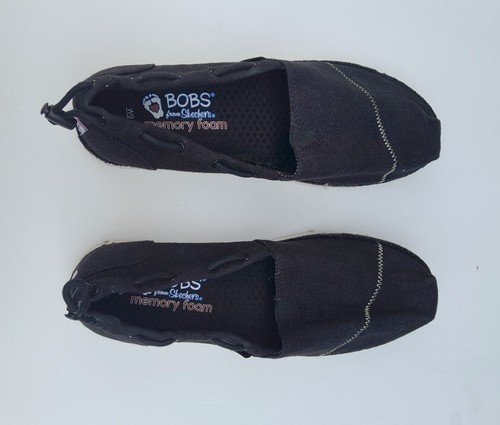 Skechers bobs black canvas - skechers,