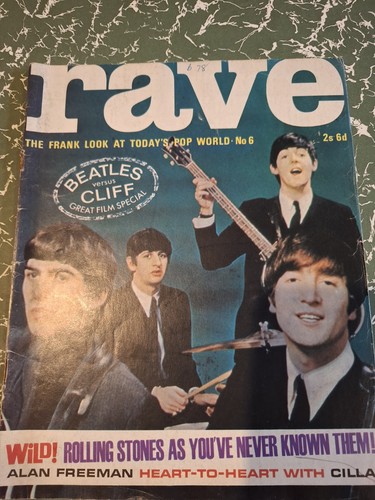 Beatles cover vintage rave - beatles,