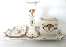 ROYAL DOULTON 4 x Pce Beautiful French Style Porcelain Dressing Table/Vanity Set