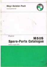 PUCH M50S MOPED ORIGINAL 1973 FACTORY SPARE PARTS CATALOGUE