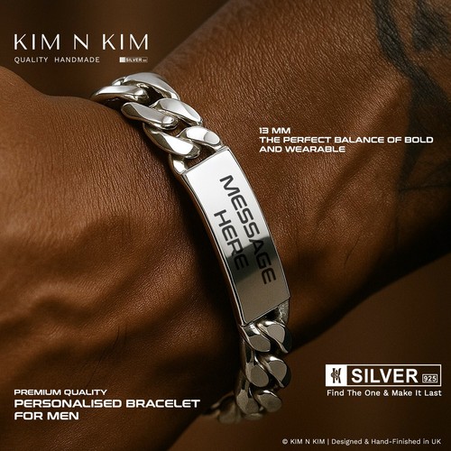 13mm silver men id - men’s,