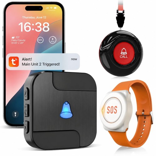 Personal alarm for - elderly,