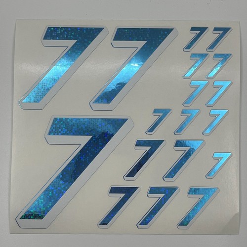 Blue star hologram white - star, hologram/white