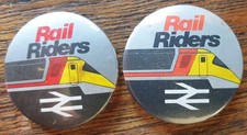 Vintage rail riders badge - x,
