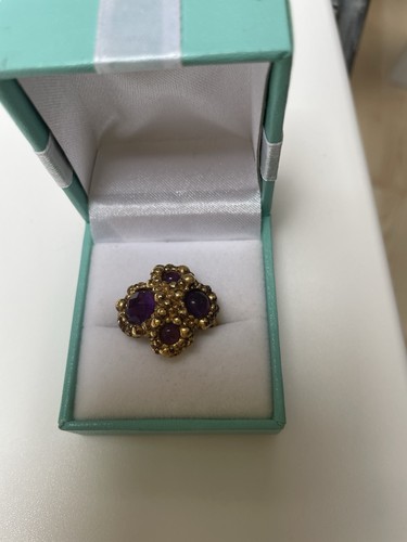 Ring ametista gold - , plated