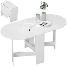 HOMCOM Oval Kitchen Table for