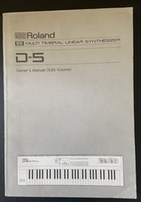 ROLAND D5 SYNTHESIZER ORIGINAL USER MANUAL 