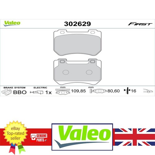 Front brake pad set for - brake,