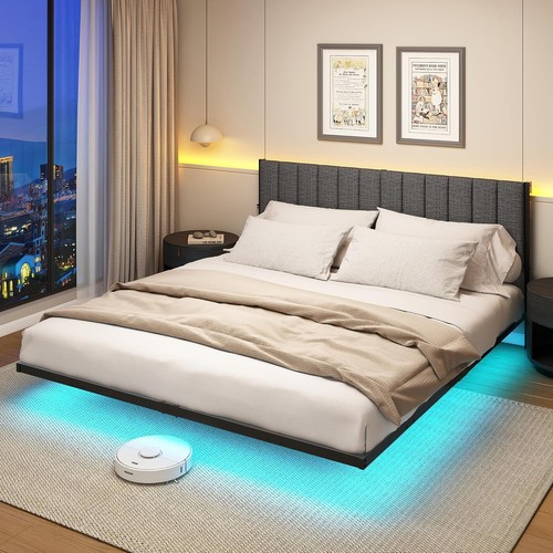 Double bed frame with - bed,