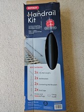 Rothley Handrail Kit 3.6m Long 40mm Diameter In Matt Black
