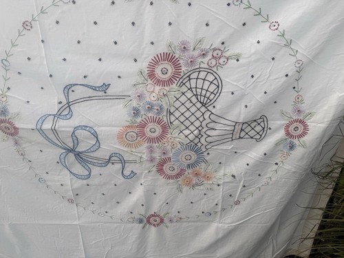 Vtg hand embroidered summer - vtg,